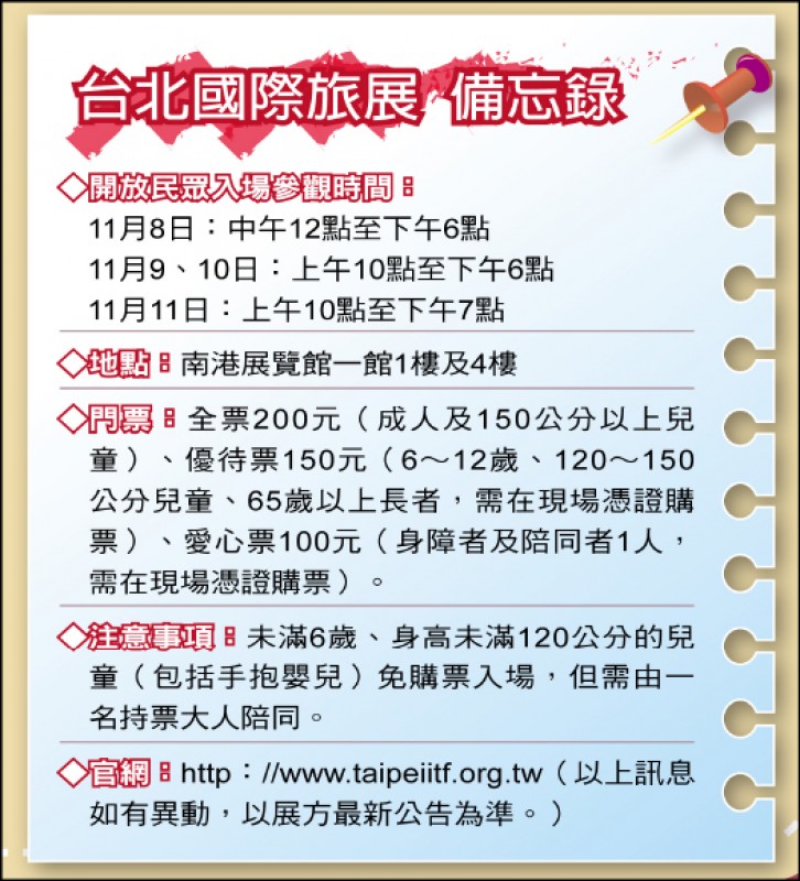 【旅遊】〈台北國際旅展搶先報2-2〉遊ITF，探索尋寶全世界