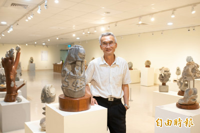 國際級工廠副總化身玩石藝術家   張吉龍石雕展葫蘆墩文化中心開展