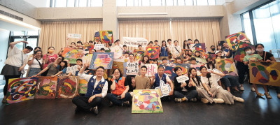 桃青志工隊出任務！攜手「異想米羅」結合AR激發孩童藝術想像