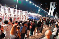 新加坡國慶日當天的遊行。