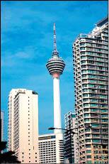 吉隆坡塔可觀看吉隆坡全景。
