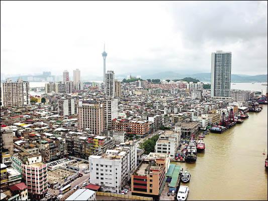 從十六浦索菲特大酒店屋頂眺望出去的好風光。