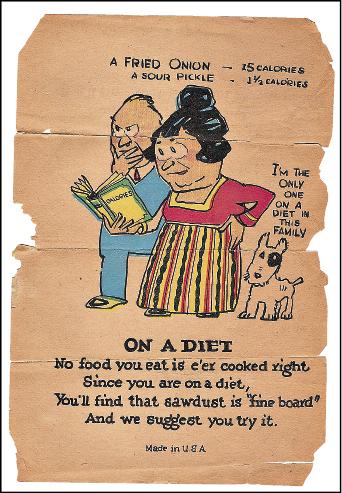 1930年代印製的醋酸卡，廉價紙張來自未經去酸處理的木漿，因此極易泛黃、碎裂，但也成了名副其實的醋「酸」卡。