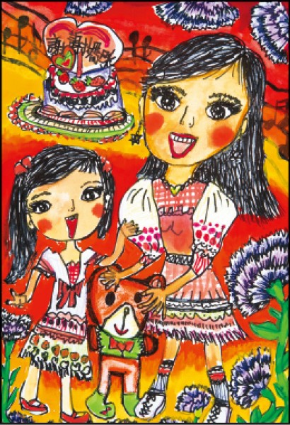 低年級組優選：胡著妍 作品名稱：我的媽咪最美麗