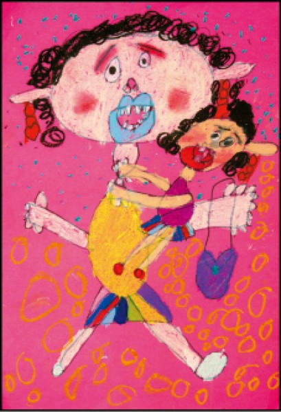 幼兒組優選：江定潔 作品名稱：我和媽媽