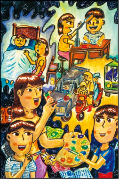 高年級組優選：陳柏綸 作品名稱：母愛真偉大