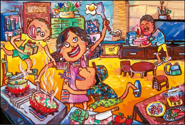 中年級組優選：陳宏騰 作品名稱：給媽咪驚喜