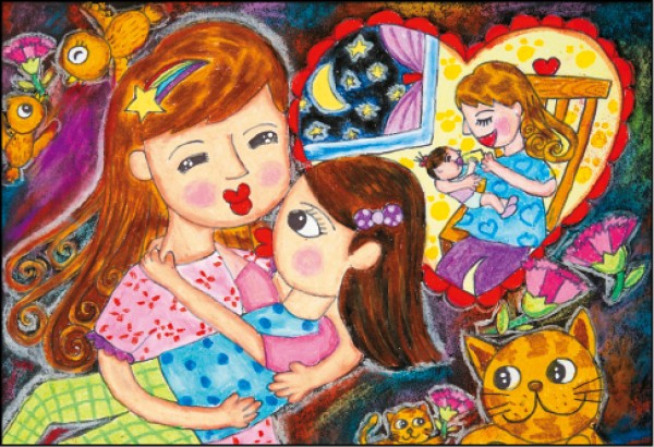 中年級組優選：吳妶皊 作品名稱：我最愛媽咪