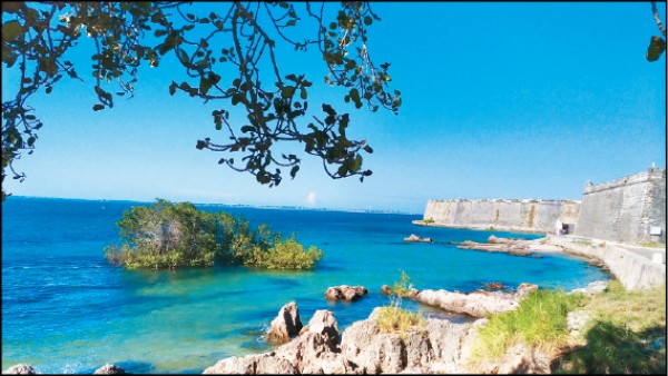 莫三比克島的葡萄牙堡壘。