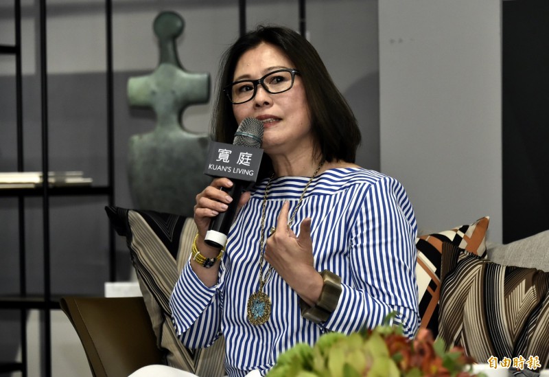 「跟著寬庭去旅行」講座，陳靜寬。（記者陳奕全攝）