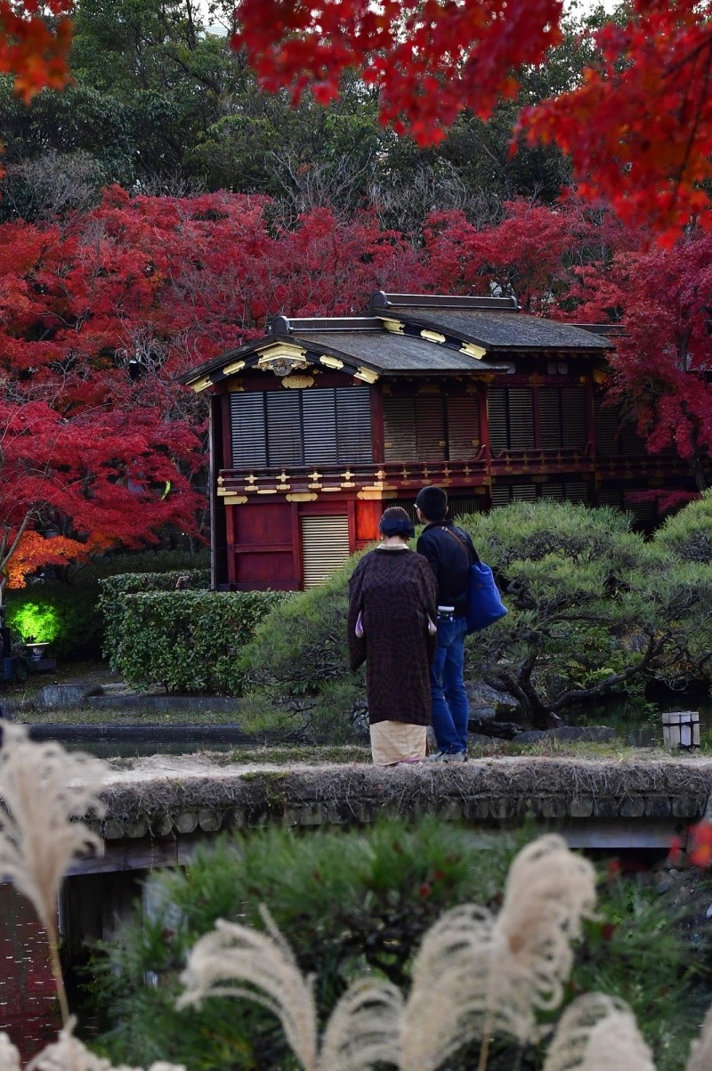 相樂園的日式庭園與紅葉景色美不勝收。（神戶觀光局台北事務所提供）