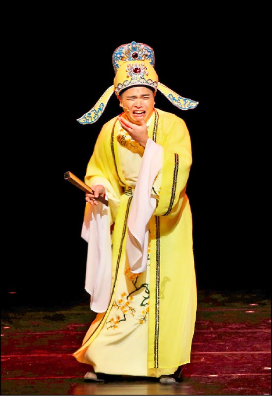 《逐鹿天下》邀請喜劇小天王林東緒飾演劉邦。（明華園戲劇總團／提供）