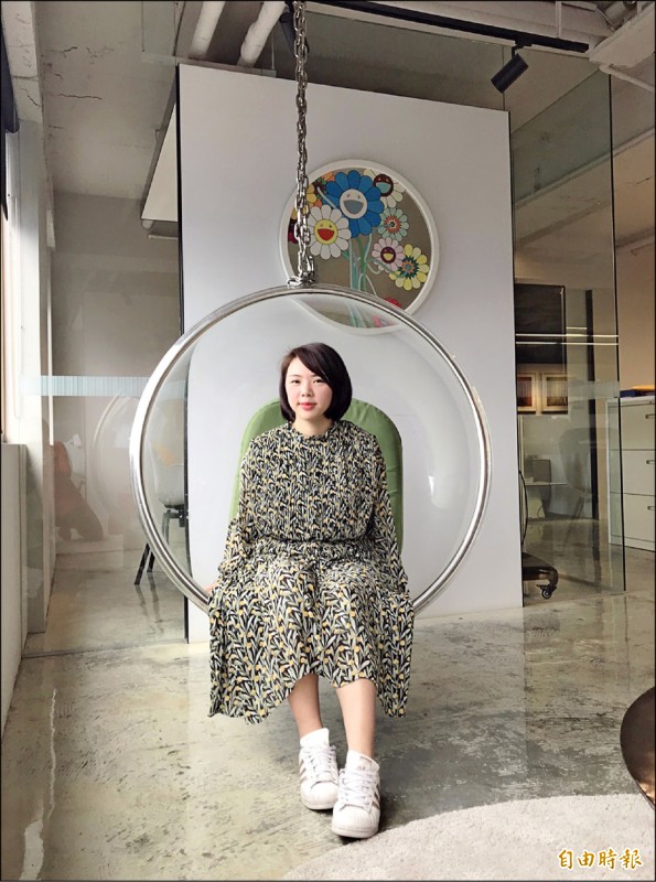 創喜空間設計總監龐甄嬉。（記者凃盈如攝）