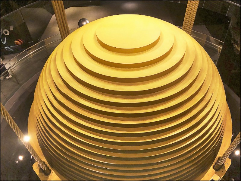 風阻尼球是台北101防震的祕密武器。