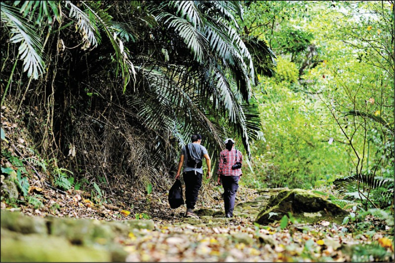 出磺坑歷史散步道不僅有珍貴的開礦軌跡可循，沿途景色也十分清幽。