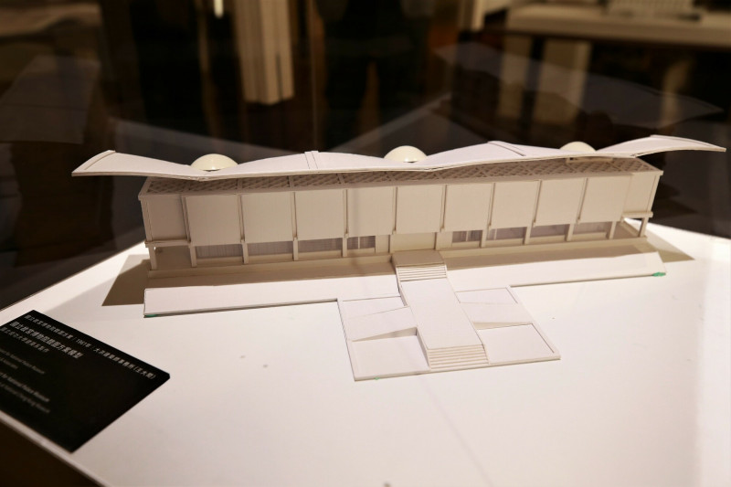 國立故宮博物院競圖方案模型。（台博館提供）