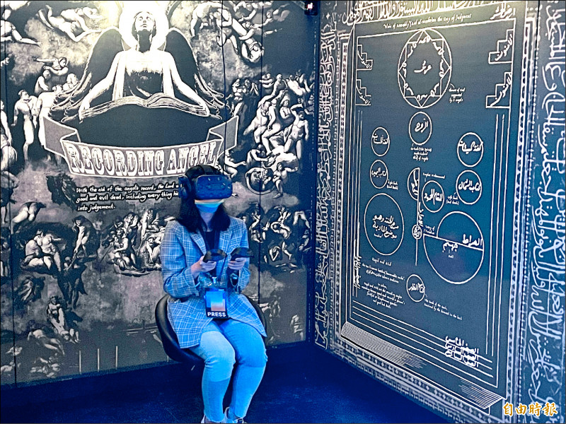 「TCCF創意內容大會-未來內容展」，實踐文化科技應用趨勢，可於展場進行深度體驗。
（記者凃盈如攝）