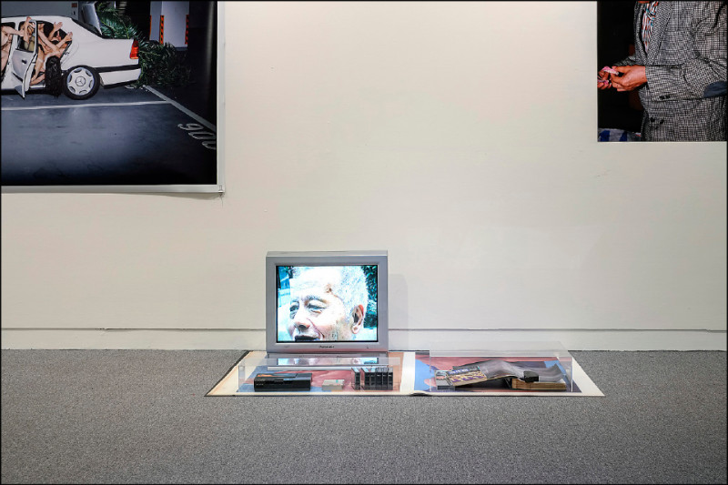 「父親的錄影帶＿碧兒不談」展場一景。