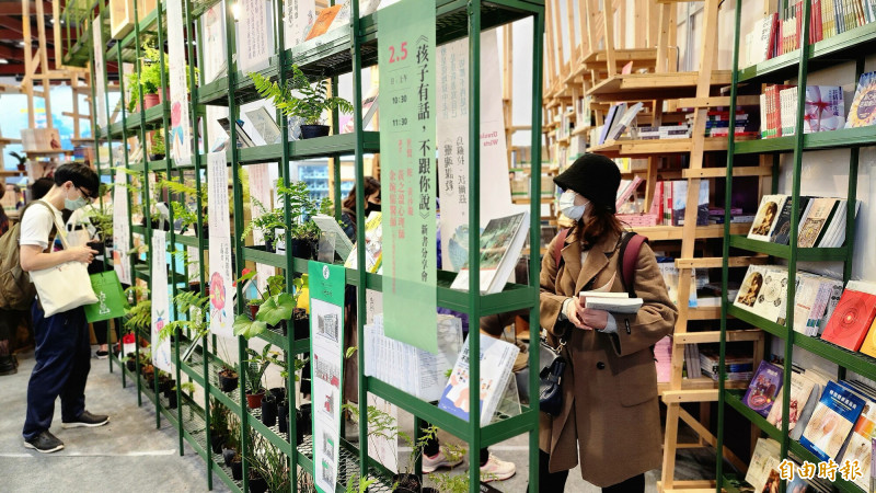 「心靈工坊」獨得今年新增的「綠色永續獎」，同時還獲得中小型展位組銅獎。（記者凌美雪攝）