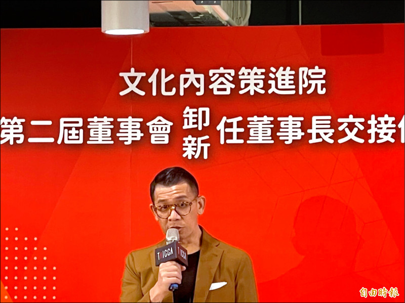 文策院新任董事長蔡嘉駿。
（記者凃盈如攝）