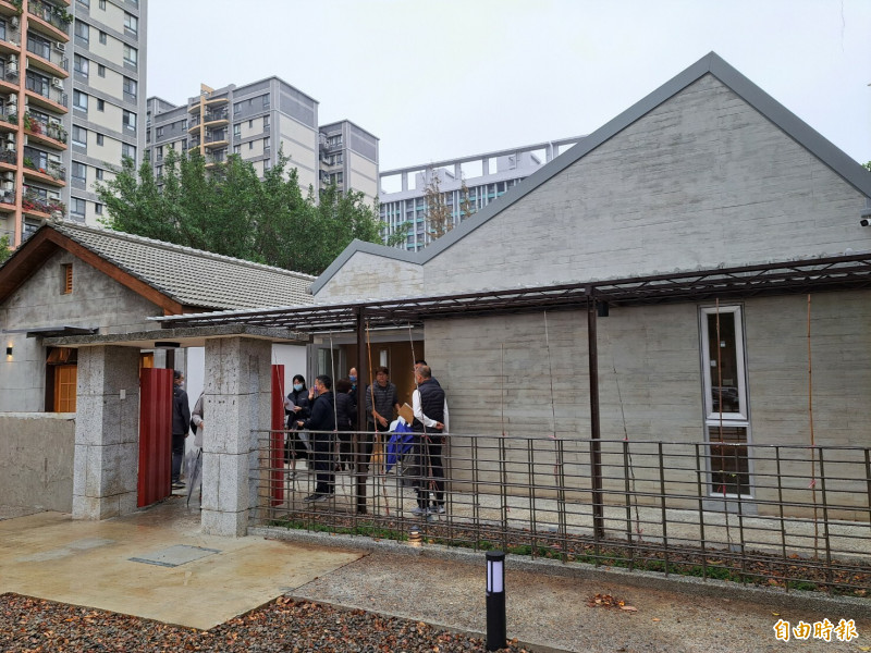 新竹市歷史建築將軍村開放圖書資訊園區二期工程竣工，預計年底開放。（記者洪美秀攝）