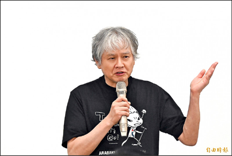 日本藝術家奈良美智。（記者李惠洲攝）