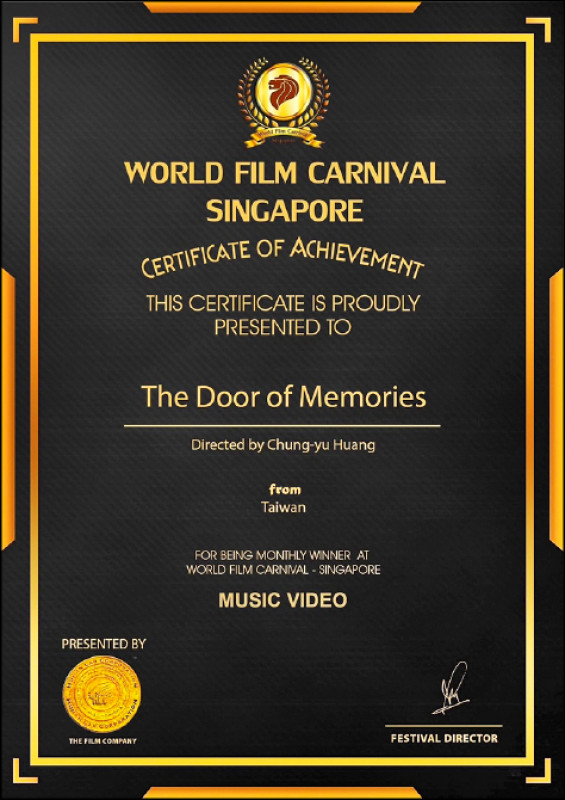 十鼓擊樂團「憶想之門」MV獲2023新加坡獅城影展（WORLD FILM CARNIVAL SINGAPORE）最佳音樂影片。（十鼓擊樂團提供）