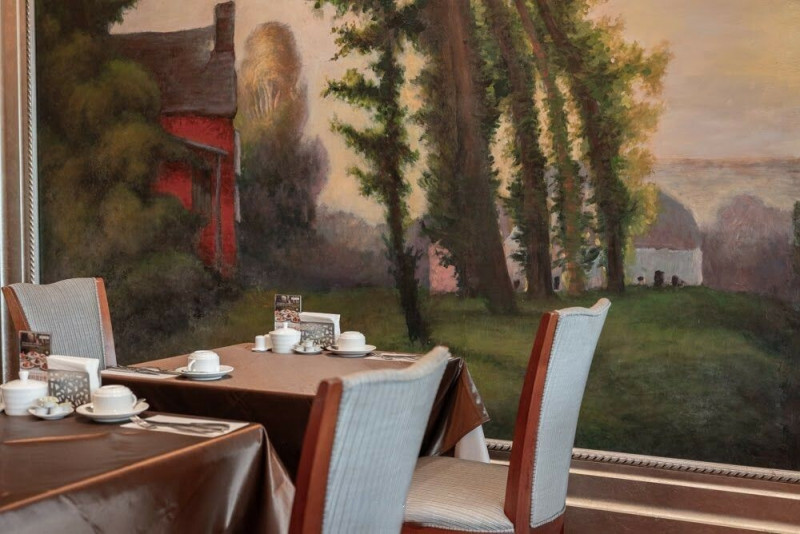 神旺商務酒店2樓「銀柏廳」推出年末「感恩耶誕饗宴」餐飲活動。（台北神旺商務酒店提供）