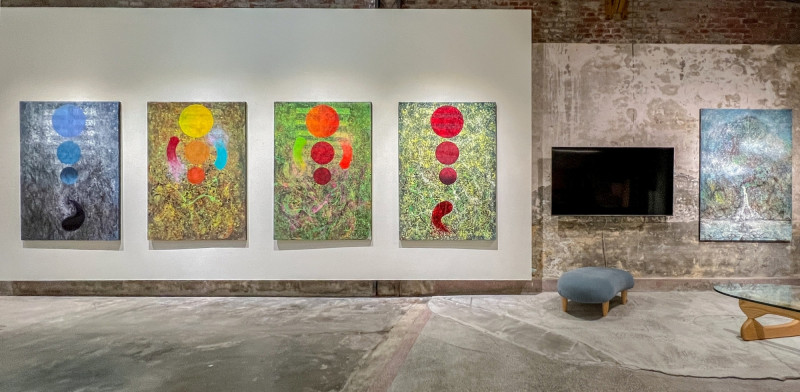 沈昌明「微觀量子裡的易」展覽，展期即日起至12月30日。（弎畫廊提供）