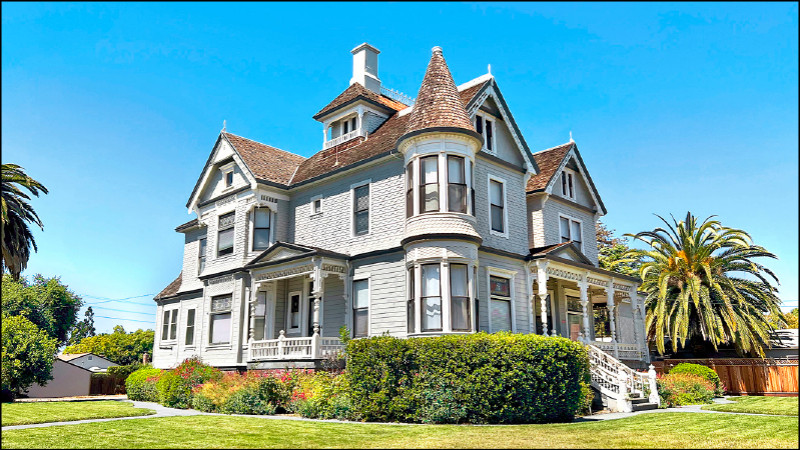 美國種子大王查爾斯的故居，為典型的「安妮女王風格」建築。