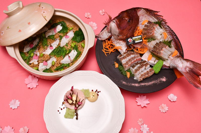 東方餐廳將真鯛入菜，做出創意料理。（涵碧樓提供）