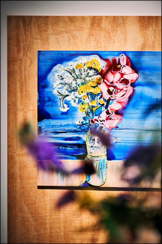 中林阿里沙〈未來的日子〉，壓克力顏料、油蠟筆、鉛筆，2024。（寶藏巖提供）