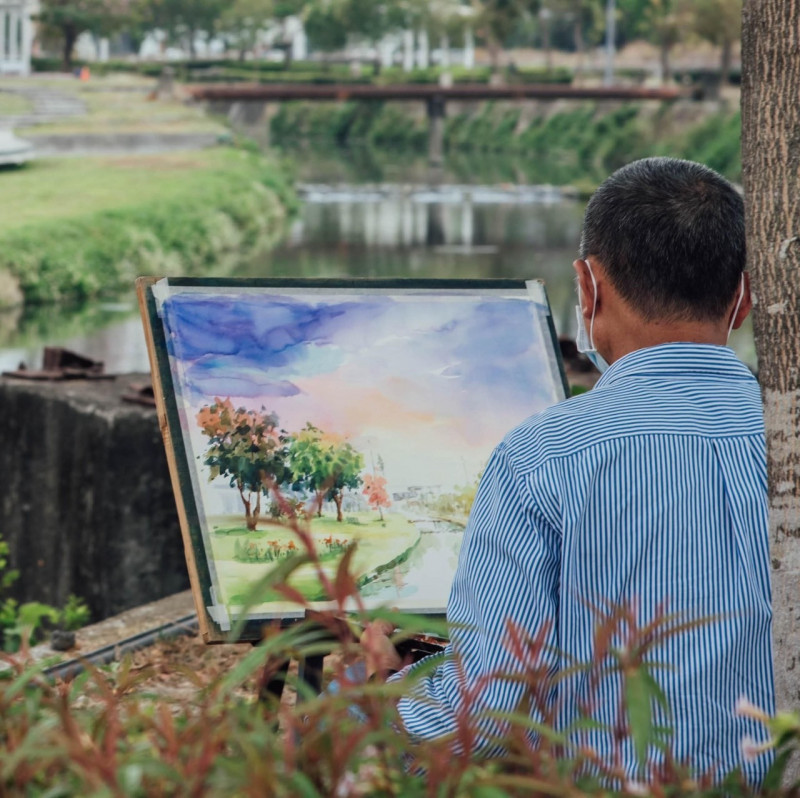 屏東「藝起派對」寫生盛會今年移師潮州。（屏縣文化處提供）