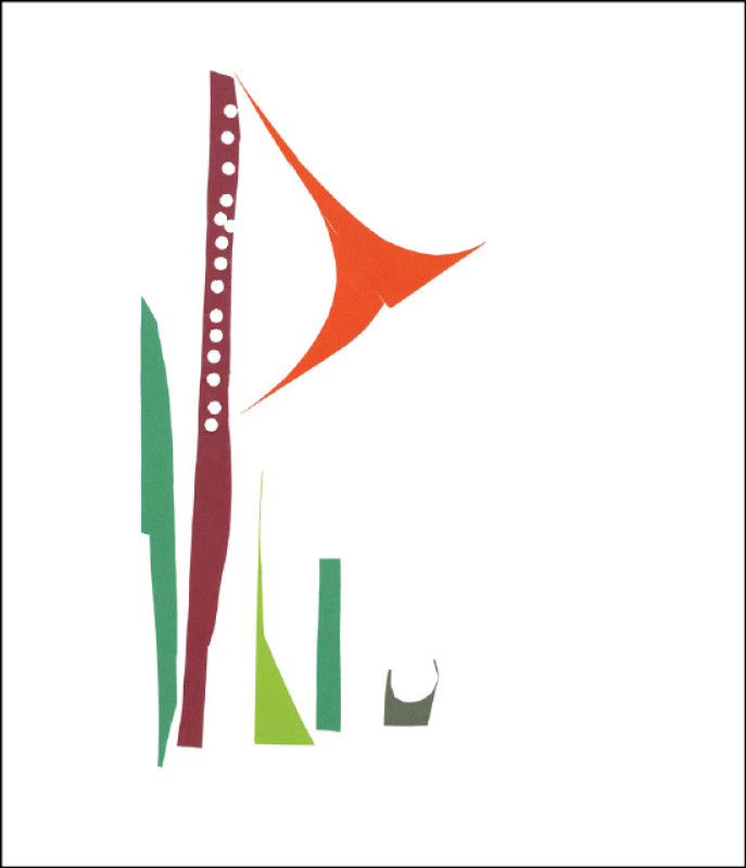 吳睿哲善用紙邊裁貼成細碎草葉、蟲嚙咬過的痕跡。（大塊文化提供）