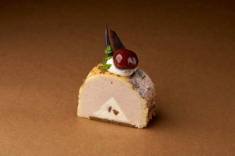 台北美福x神戶洋菓子，井谷真一「栗子蛋糕」。（台北美福大飯店提供）