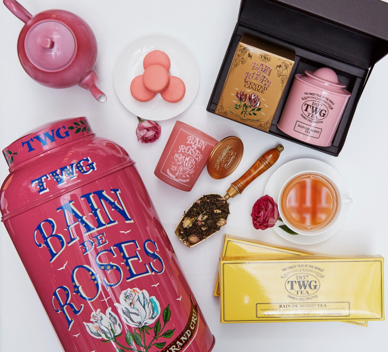 TWG Tea精品門市限時販售「母親節限定｜茗茶薰香蠟燭禮盒」，任選土星罐、茶香蠟燭及指定散茶享珍藏優惠。（TWG Tea提供）