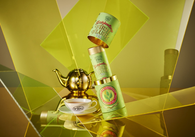 「2024 大吉嶺春摘茗茶」茶香濃郁、帶有成熟水果和堅果的卓越風味，低調奢華的茶罐適合佳節送禮。（TWG Tea提供）