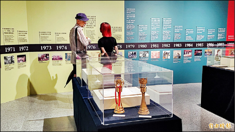 展覽爬梳李泰祥音樂生涯與成就。（記者凌美雪攝）