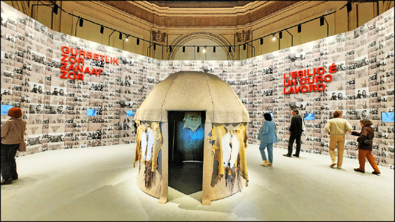 尼爾．亞爾特（Nil Yalter），作品〈游牧房子〉。