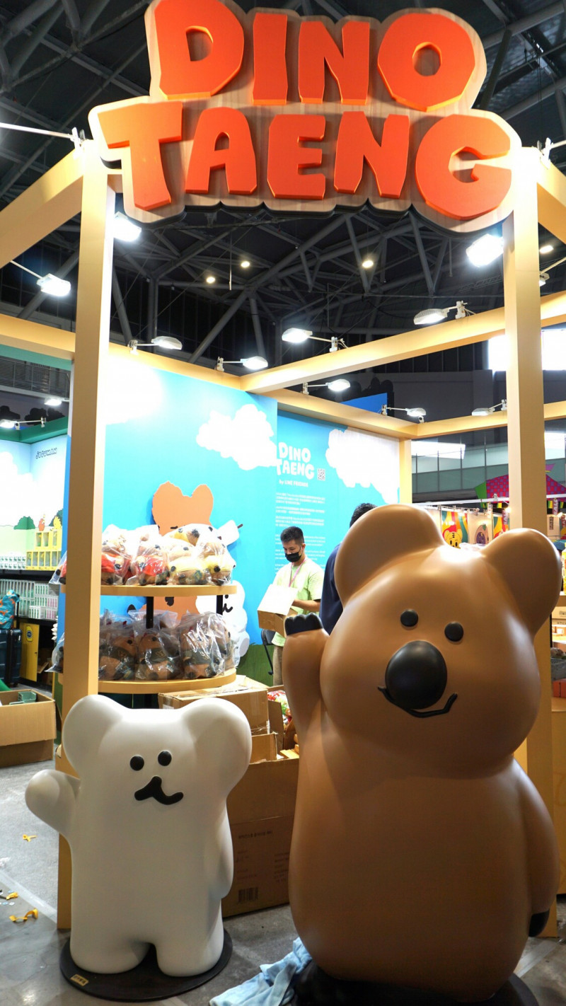 韓國Dinotaeng短尾矮袋鼠，亦將在文博會主場館「品牌商展」現身。（記者董柏廷攝）