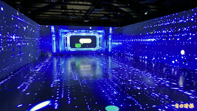 互動影音運用5G與雲端運算、生成式AI技術。（記者楊金城攝）