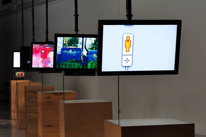 張博傑作品《地圖詩歌系列／台北》。