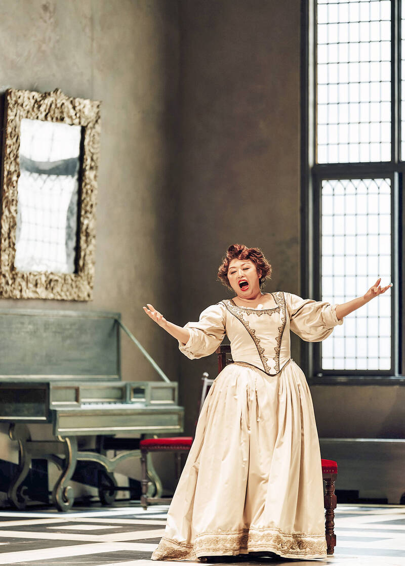 聲樂家林慈音於11月1日、11月3日兩場次中飾演「艾利綺」。（台中國家歌劇院提供）