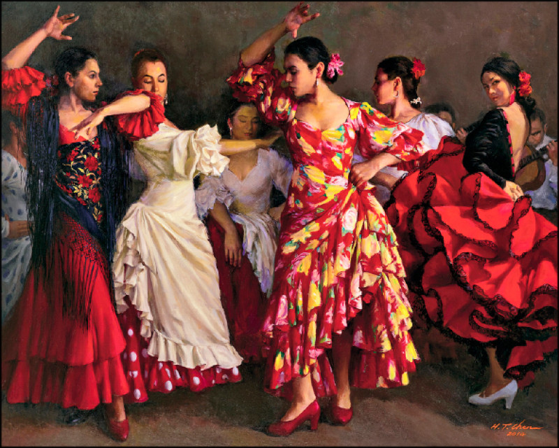 〈佛朗明哥〉，130×162cm，2014。