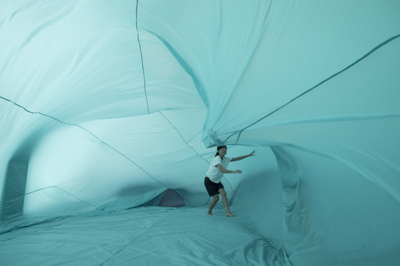 藝術家王德瑜參與濟州雙年展，訴說綠島生命故事，圖為過去作品。（王德瑜提供）