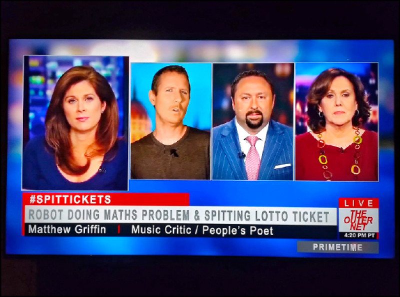 馬修．格里芬2018年作品〈The Outernet〉。