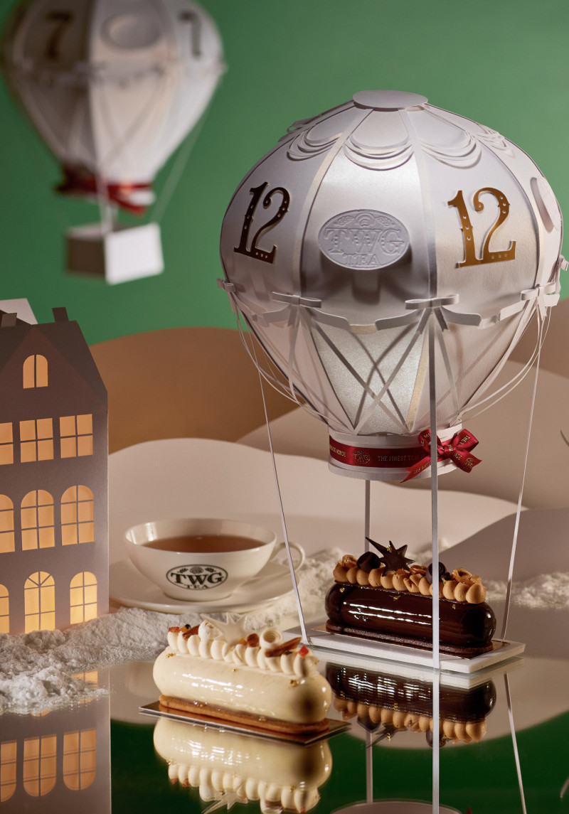 TWG Tea聖誕限定木柴蛋糕。（TWG Tea提供）