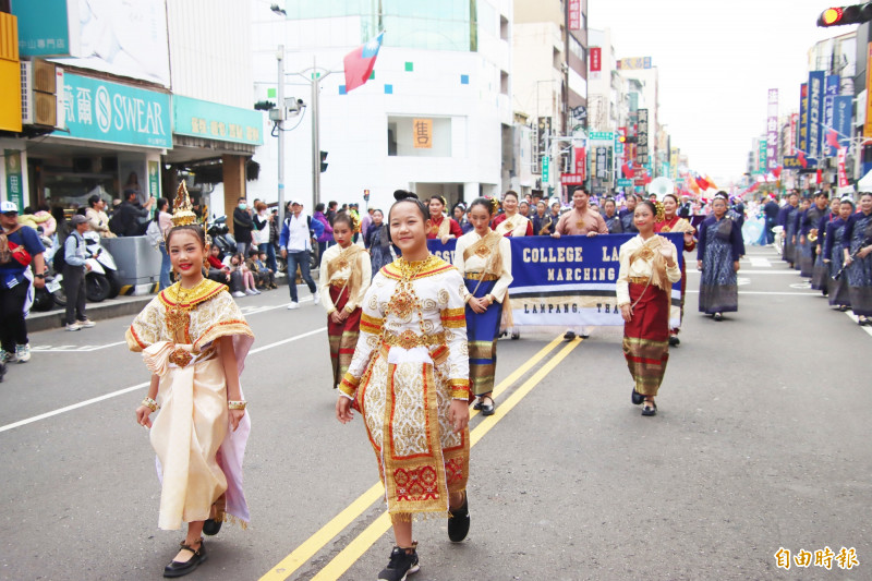 泰國南邦易三倉管樂團。（記者林宜樟攝）