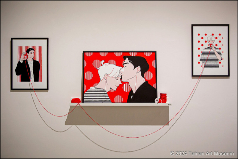 南美館「吾妄之境」展覽以BL主題，打開社會跨性別話題。（南美館提供）