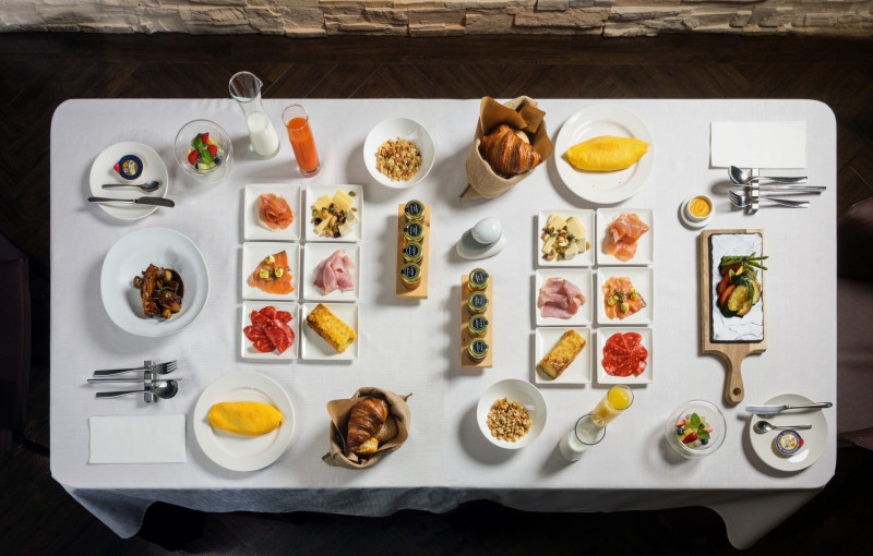 渥達尼斯磨坊經典西班牙早餐，由台北米其林雙主廚親自操刀設計。（慕舍酒店提供）